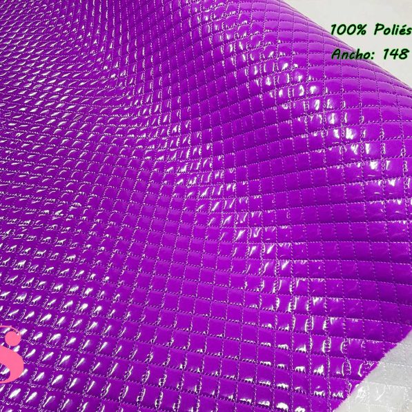 3-telas-plastificadas,tejidos-plastificados,tejidos-impermeables,telas-para-neceseres,telas-para-bolsos,Acolchado Plastificado Morado